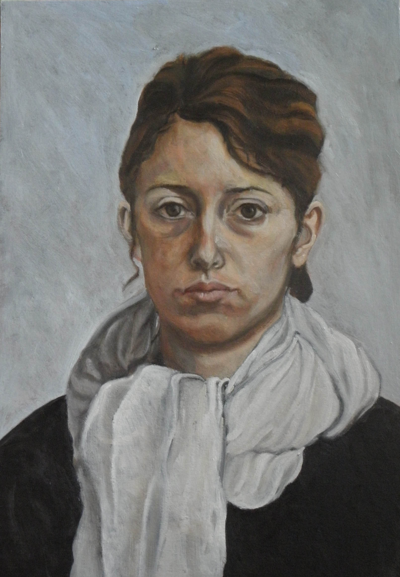 portrait réalisé au cours de peinture Paris